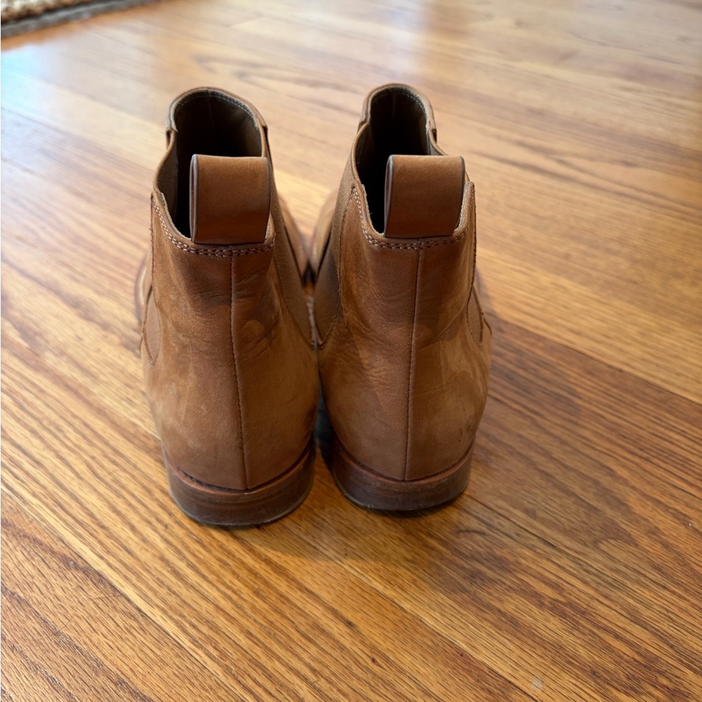 Jenni Kayne‎ Oiled Leather Tan Chelsea Ankle Boots - Picture 3 of 5